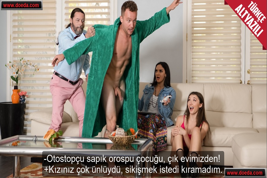 Otostopçu Evsiz Adamı Eve Alıp Banyoda Sikişirken Babaya Yakalandı