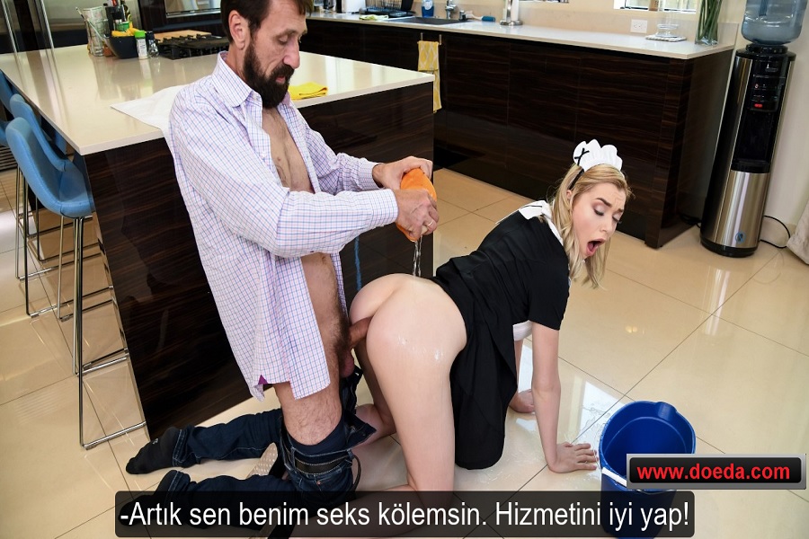 Evdeki Hizmetçileri Sikiş Hizmet Kölesi Yapan Harem Ağası