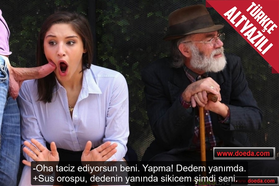 Dedesiyle Gelen Liseli Manitasının Ağzına Durakta Verdi